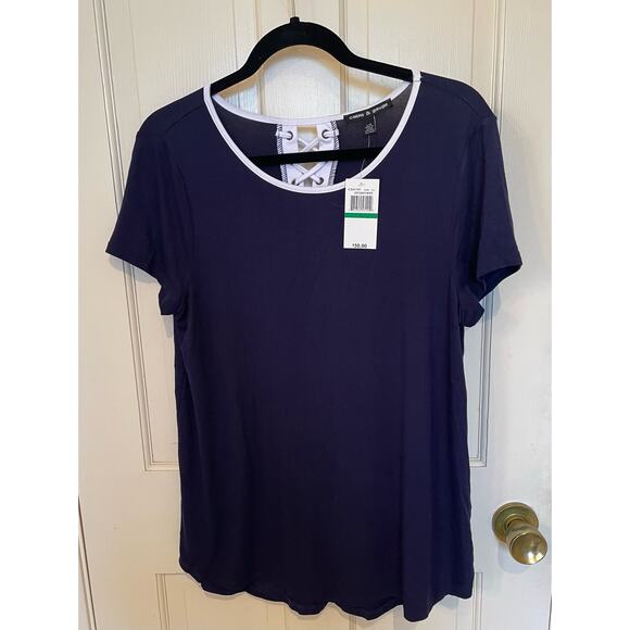 Cable & Gauge Navy Nautical Theme T shirt Size M - Picture 1 of 4